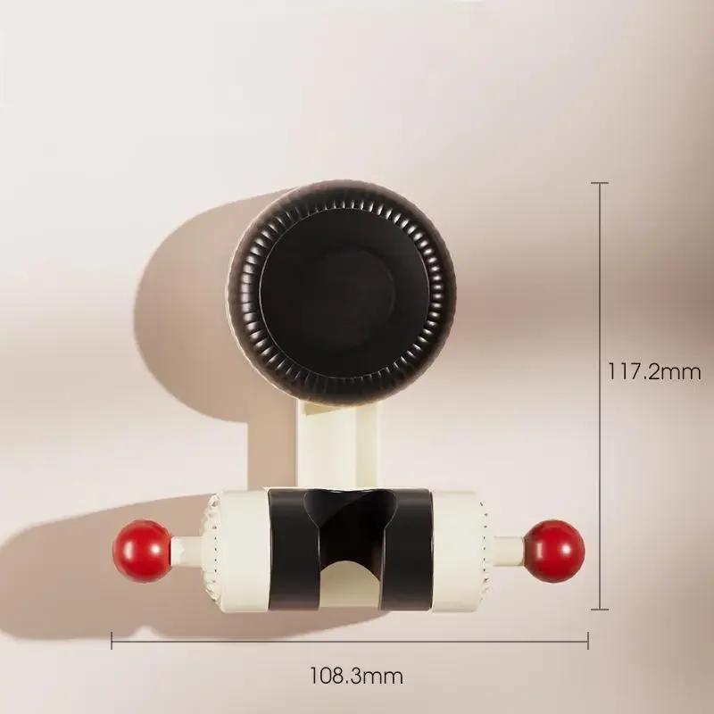 

No-Porous Shower Head Mobile Bracket Swivelling Adsorption Shower Bracket Adjustable Shower Head Holder For Children