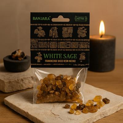 White Sage Resin Incense - Banjara