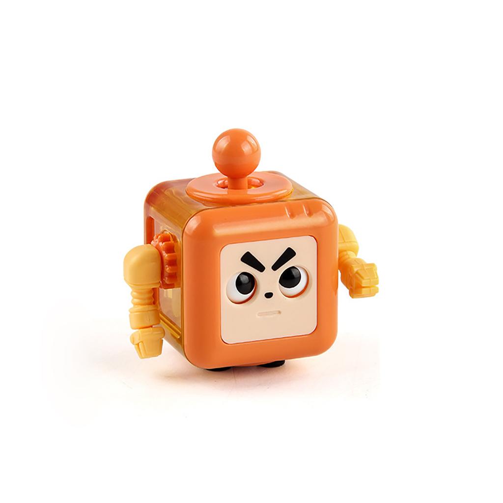 Funny Big Eyes Robot Cube Decompression Toys 6Sided Playable Sensory Toys Stress Relief Birthday Gifts For Children Adults