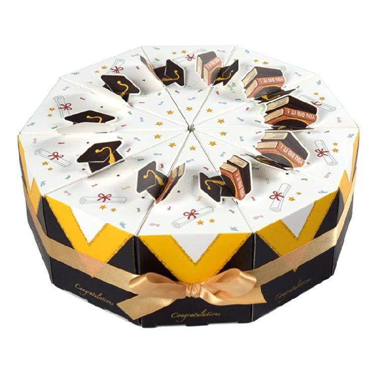 

10PCS/Lot Premium Paper Graduation Cake Boxes Unique Graduation Presents Great For Small Treats And Souvenirs 1