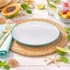 Assiette plate 25cm Collection Pastel bleu petrole