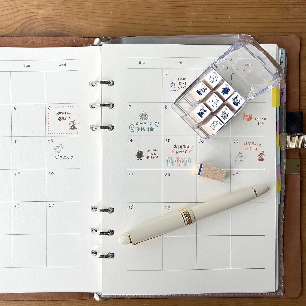 BEVERLY Moomin Stamp for Planner TSW-142 - Ideal Companion for Journals