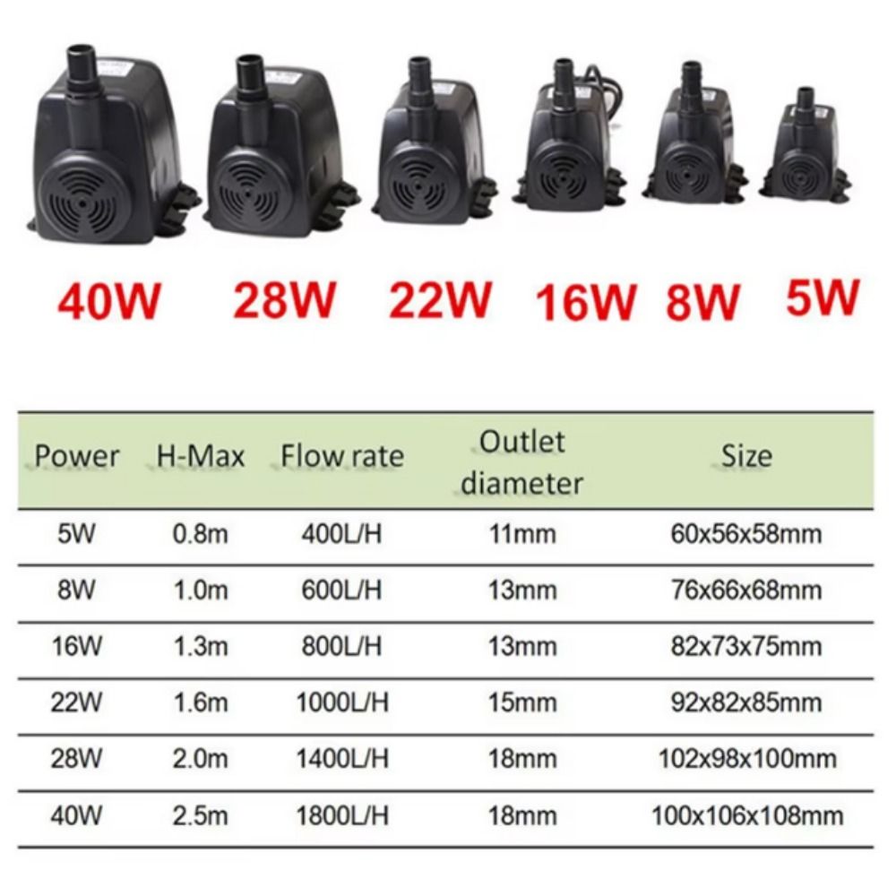 Suction Cup Fish Tank Submersible Pump Energy-saving Circulating Filtration Pump  Fish Tank