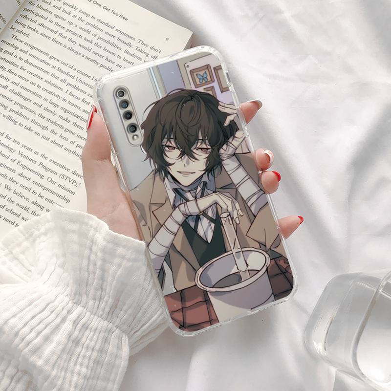 Bungou Stray Dogs Dazai Osamu Anime Phone Case Transparent for Xiaomi Redmi Note X F Poco 10 11 9 7 8 3 I T S Pro Cover Shell