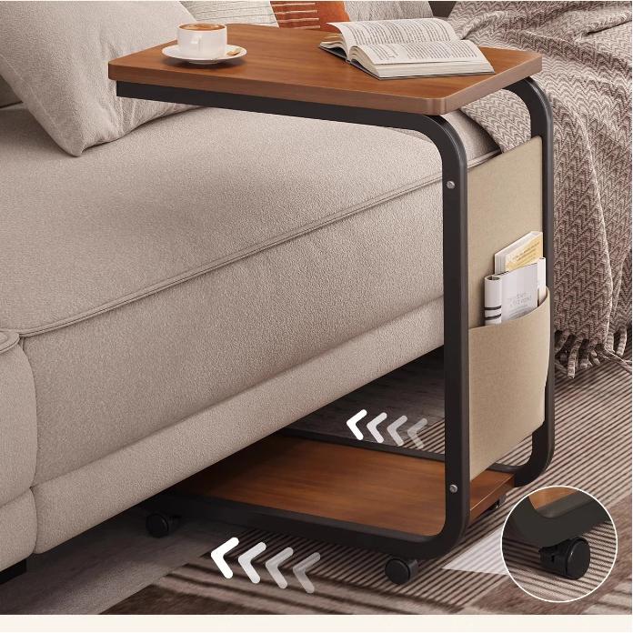 Abnehmbarer Nachttisch, Kleiner Couchtisch für das Wohnzimmer, Kleiner Tisch für das Sofa, Mini-Teetisch, Nachttisch, Beweglich