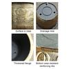 Large Flower Pot Thickened Plant Pot with Drainage Hole Retro Resin Lotus Planter for Indoor Outdoor Plants Home Gardening