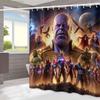 MARVEL Avengers Shower Curtain, Polyester Bathroom Decor, Modern Design, Machine Washable, Hooks Included, Holiday Season Acce