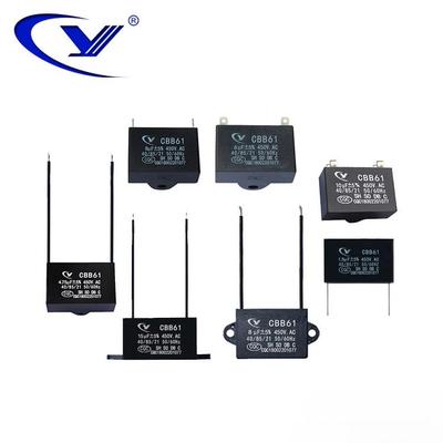 CBB61 0.47uF-30uF 450V AC Motor Start Capacitor for Fan