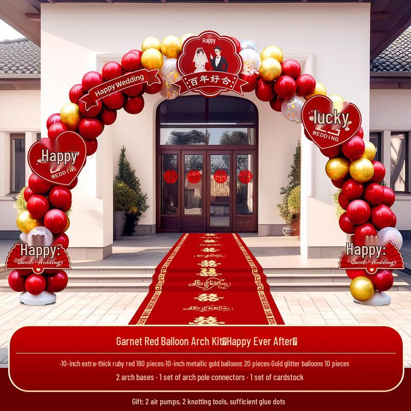 

Wedding Balloon Arch Set: Rustic Outdoor Aisle & Doorway Decor