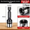8mm Non-Magnetic Hexagonal Socket with Precision Recessed Hex Geometry and Steel Ball Design for Dependable Fastener Control