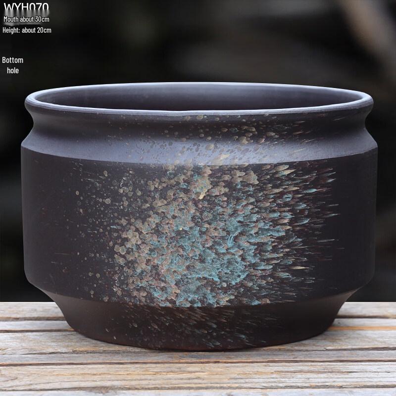 

Extra Large Black Ceramic Succulent & Bonsai Pot