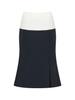 I Jeno Ri Navy Color Block Mermaid Skirt