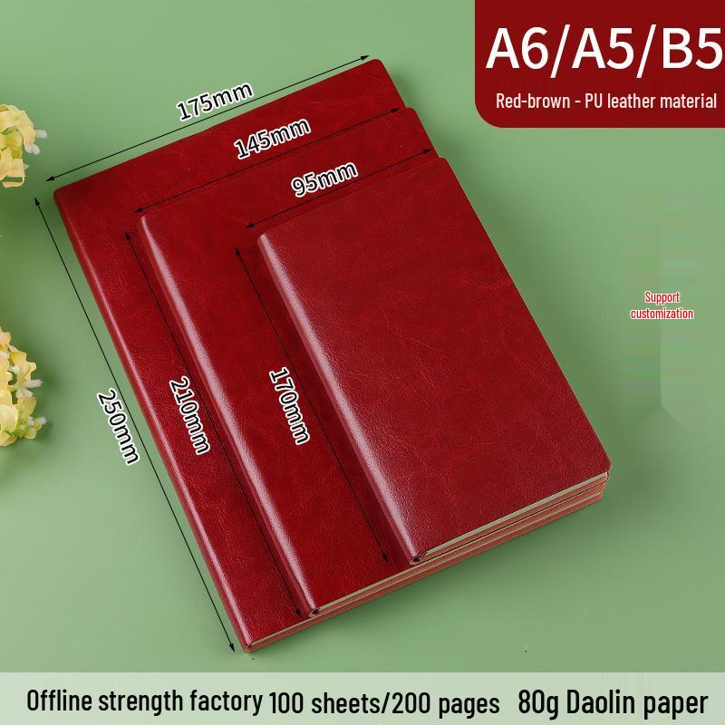 Custom Logo A5 Business Meeting Notebook - Personalized High-Value Gift