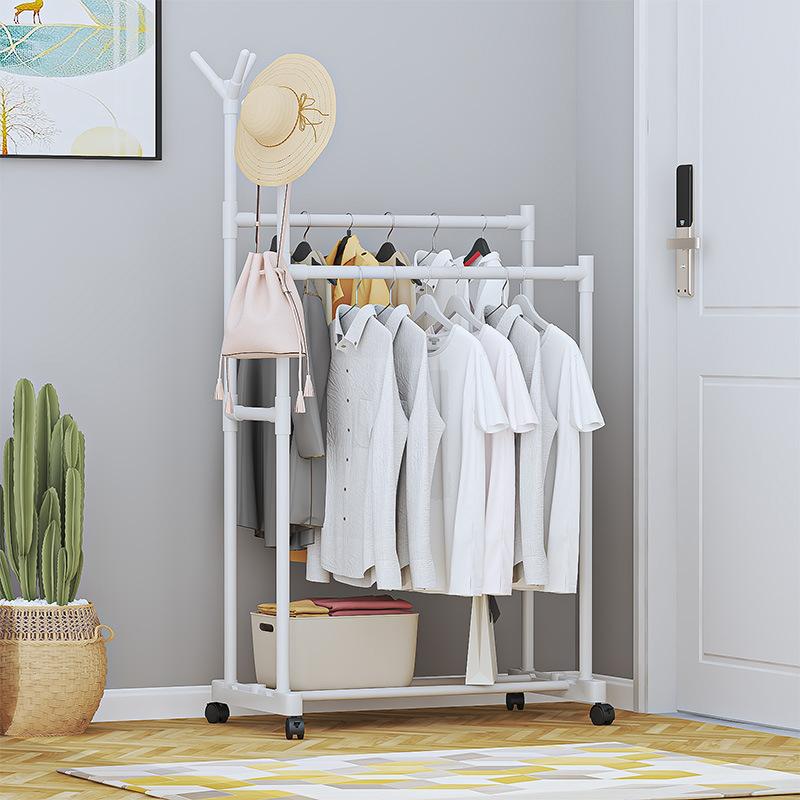 

Mobile Clothes Rack, Drying Rack, Multifunctional Clothes Rack, Shoe Rack, Floor Standing Clothes Rack белый