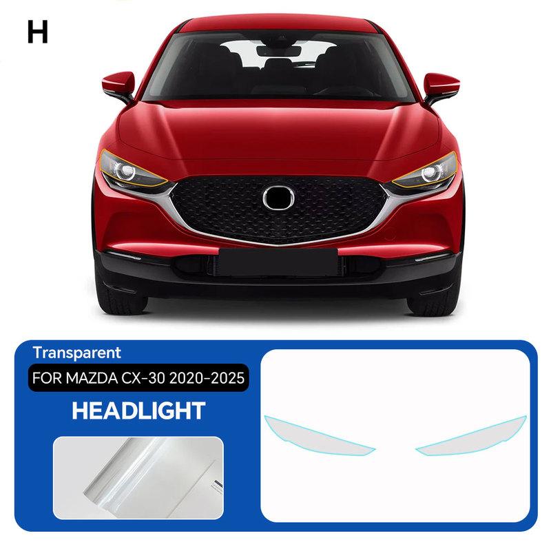 Per Mazda CX30 CX-30 -2025 Pellicola per Fari Pellicola per Specchietti Retrovisori Pellicola Protettiva per Montanti B C TPU Pre-tagliata Antigraffio Riparativa Trasparente