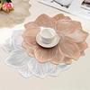 1Pcs Lotus-Shaped Heat-Resistant And Washable Flower Placemat Decorative Heat Table Pad Coasters