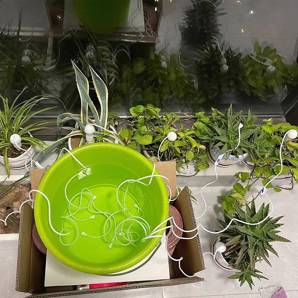 2/6/10 Pcs Automatic Plant Waterer Adjustable Siphon Drip Irrigation Device for Travel Garden Potted Plants Vegetables