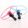 Funny Luminous Flying Disc LED Propeller Toy Lighting Pull String Light Up Flying Toy Spinning Top Outdoor Games Children Gifts