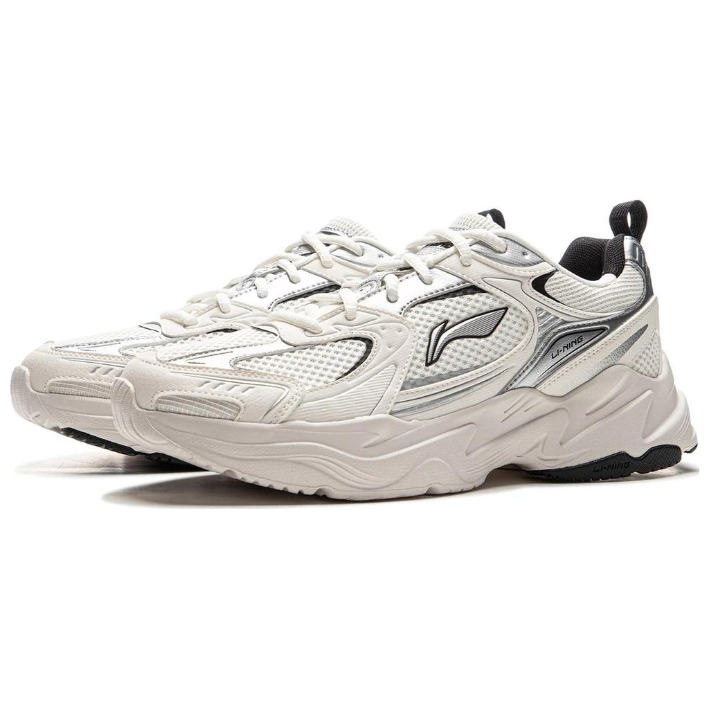 Li Ning Meteor 2K Retro Fashion Wszechstronne Gruba Podeszwa Amortyzacja Wstrząsów Antypoślizgowe Odporne na Zużycie Wsparcie Zwiększona Wysokość Niskie Buty Tata AGCU329-1
