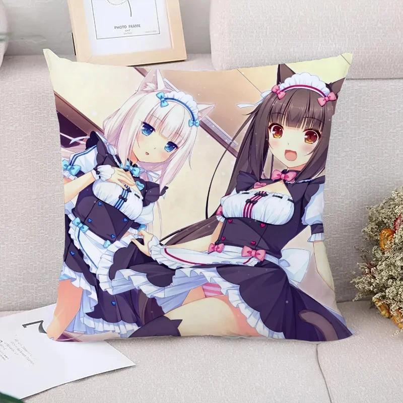 Cushion Cover  NekoPara Pillowcases for Pillows x Cushions Covers for Bed Pillows Pilow Cases Car Decoration Pillowcase