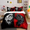 Wing Motif, Red-black Contrast. Bedding Sets Duvet Cover Sets Duvet Covers Pillowcases(1 * Duvet Cover 2 * Pillowcases Without Duvet Insert)
