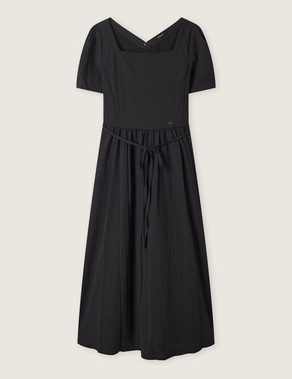 Roem Square Neck Short Sleeve Dress Rmowg26Rt1