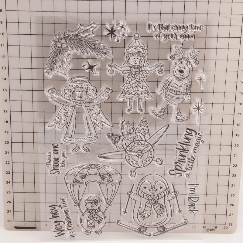 1 Sheet Clear Handmade Paper Crafting Stamp Crafts Hand Scrapbooking Supplies Card Making Decorations Seal Clear Stamp