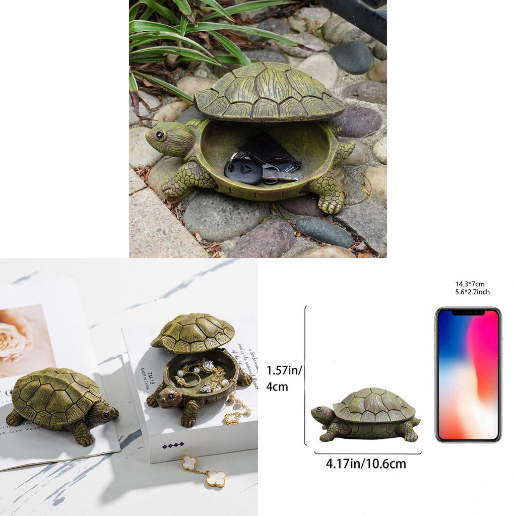 Schildkrötenharz-Aufbewahrungsbox im modernen minimalistischen Design für die Wohnzimmerdekoration