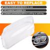 A03Z-For VW Amarok 2011- Headlight Cover Shade Headlamp Shell Transparent Lampshade Case Lens