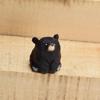 Rzeźbiony niedźwiedź z litego drewna, drewniane, słodkie figurki niedźwiedzi miniaturowych, dekoracja do salonu, figurki dekoracyjne