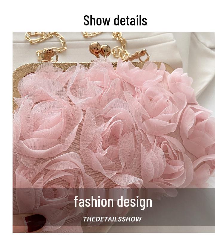 Stylish Korean Chain Bag 2025: Versatile Rose Fairy Handbag for Women
