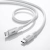 SANWA SUPPLY USB Silikonkabel 2.0 Type-C (PD240W, 0,5m, Hvit) KU-CCPES05W
