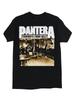 Unisex-Hemd Baumwolle Oversize Große Größe Pantera Cowboys From Hell Vintage Kurzarm Schwarz