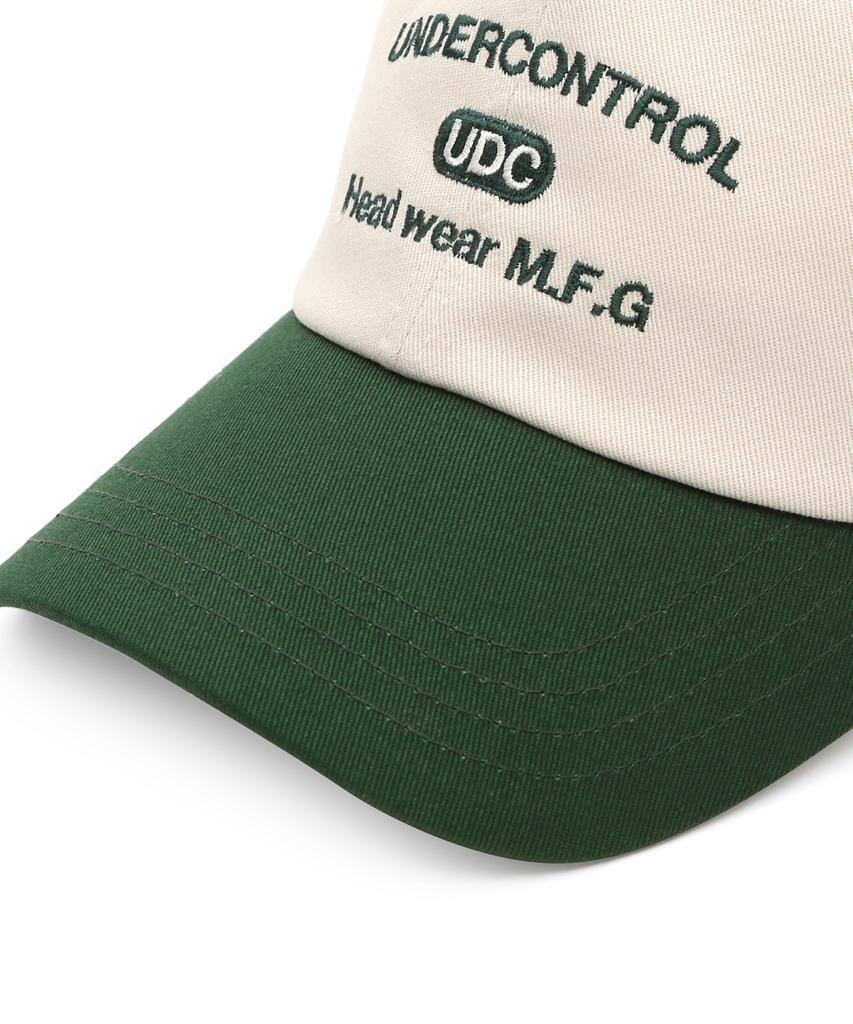 Eondeokeonteulol All-Season Cotton Color Block Logo Soft Top Ball Cap Unisex Baseball Cap College Crew / Authentic B B / Green