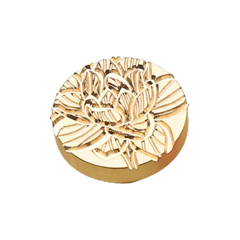 Flower Wax Seal Stamp DIY-Lily Flower Sealing Wax Stamp for Envelopes Decoration
