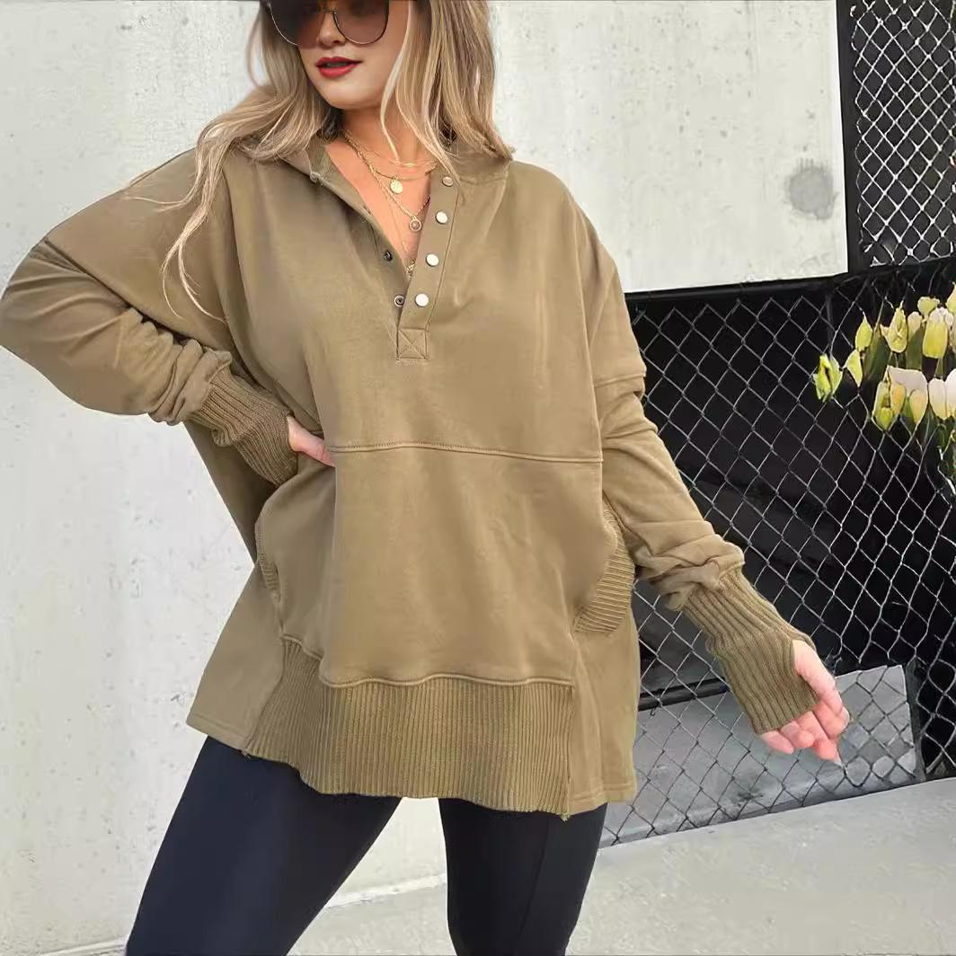 

GMXIA женские модные повседневные осенне-зимние однотонные рубашки-поло с длинным рукавом с принтом и воротником, блузки и рубашки XXL оливковый