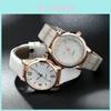 Creative Two-toned Quartz Women's Watch With Leather Strap Wholesale From Manufacturer