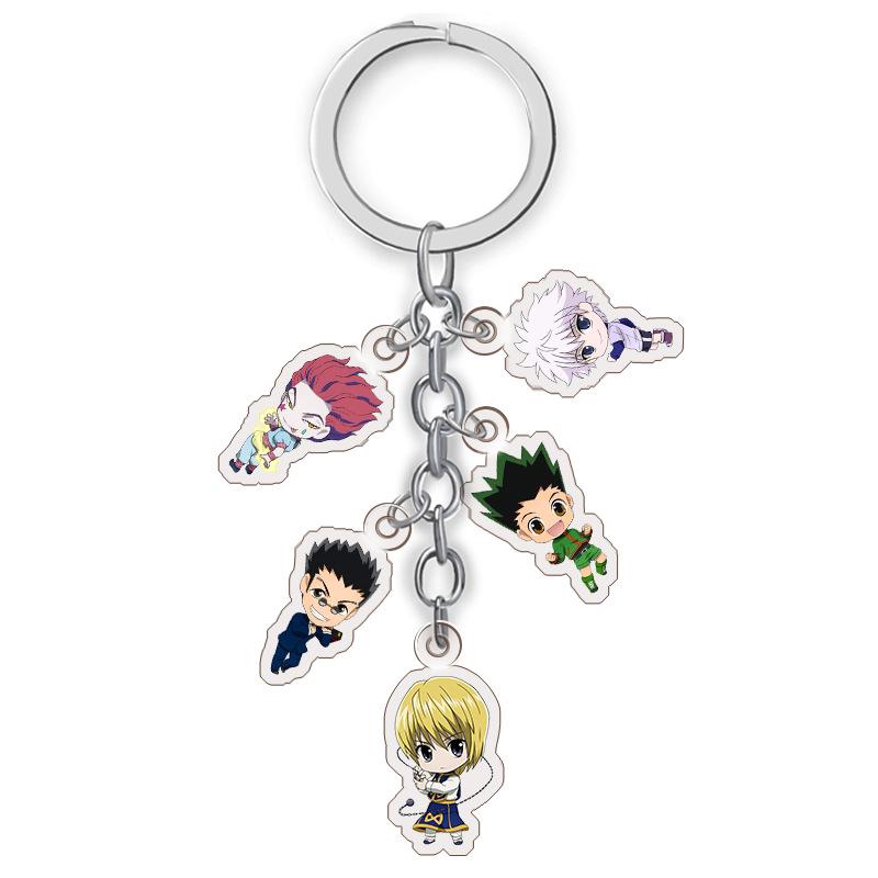 Набор акриловых брелоков Hunter x Hunter - 5 фигурок 27mm