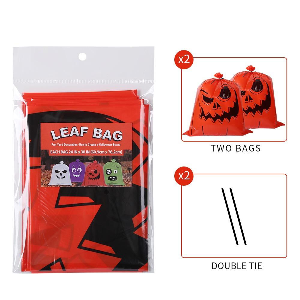 24x30inch Funny Halloween Tree Leaves Bag Ghost Festival Party Trick or Treat Happy Halloween Day 2025 Outdoor Tree Hanging Dec