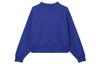 adidas Originals Sweatshirts Women's Fluorescent Blue Crew Neck Moderate Regular IA6501