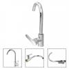 Bathroom Faucet Polished Chrome Plated Swivel Basin Sink Cold Hot Mixer Tap