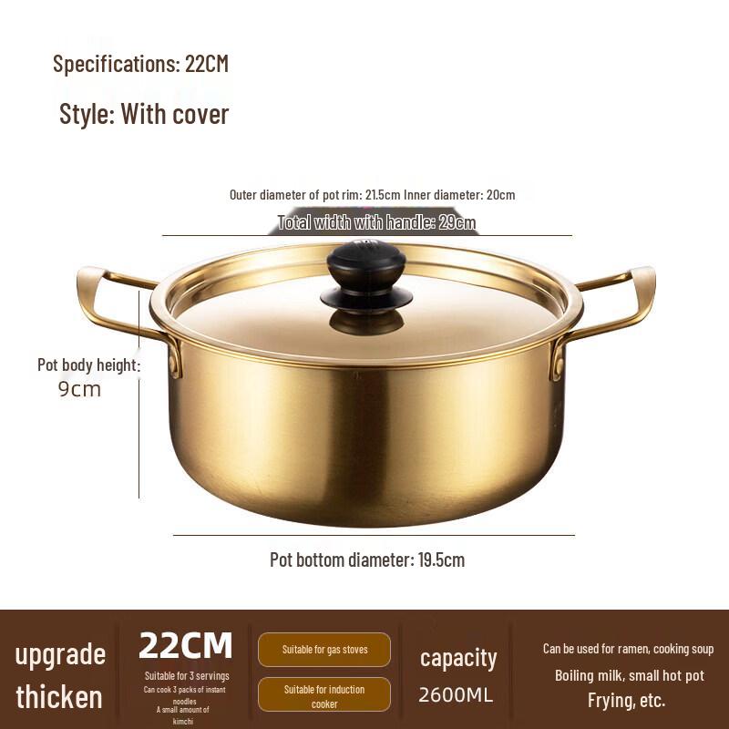 Qiiwei Stainless Steel Instant Noodle Pot