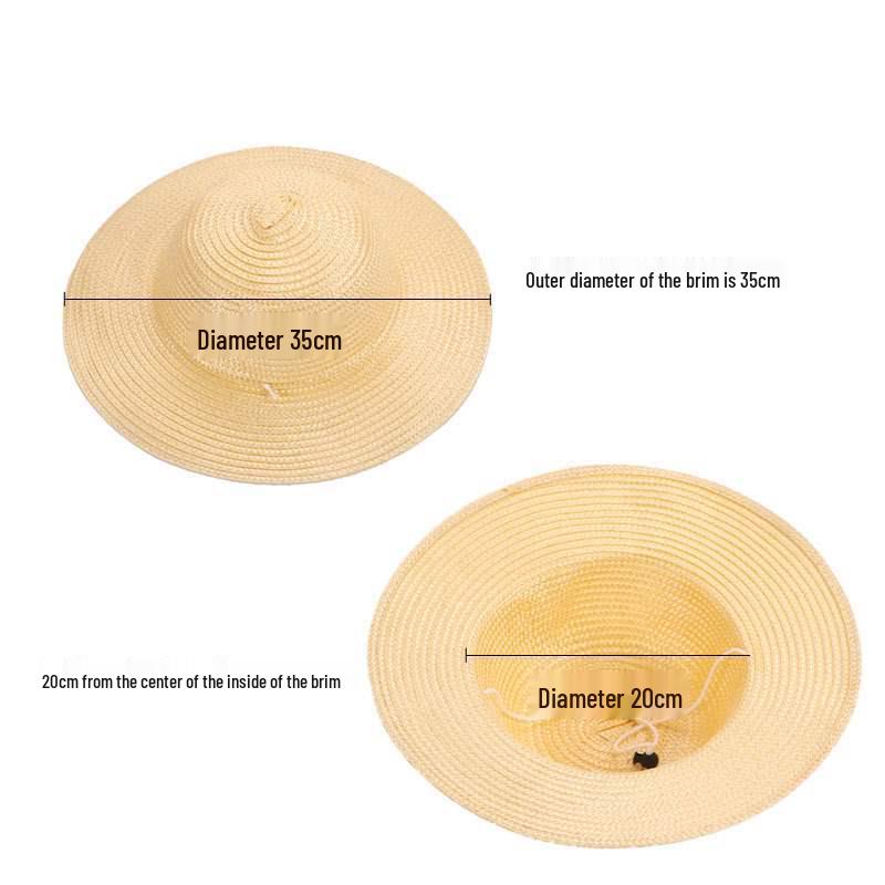 Child's DIY Painted Straw Hat Kit - Creative Art & Coloring for Kindergarten