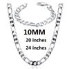 Korean Fashion   Copper 10MM Figaro Chain Bracelets Neckalces for Man Women Party Wedding Accessories Jewelry Sets