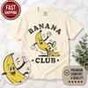 Vintage Bananenclub-Shirt, Lustiges Banane rutscht auf Schale Comfort Colors® T-Shirt, Retro Obstliebhaber Tee, Foodie Geschenk, Cartoon Bananen Oberteil