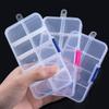 8/10 Grids Transparent Plastic Storage Jewelry Box Compartment Adjustable Portable Storage Box for Bead Earrings Jewelry Storage