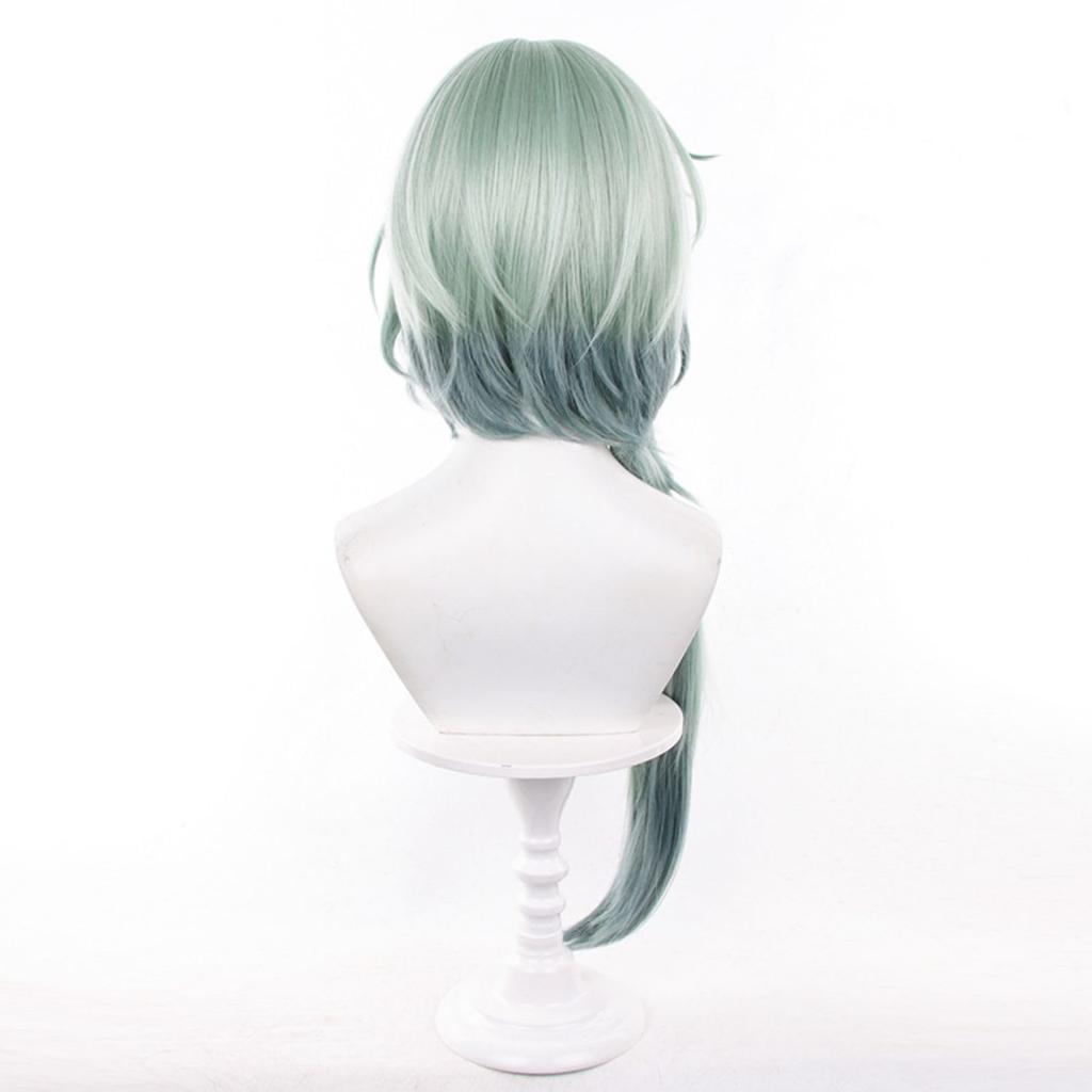 Green Long Perfect for Comiket School Cultural Stage and Includes Wig Wig, Heat-Resistant, Games, Cosplay, Costumes, Events, Halloween, Festivals,