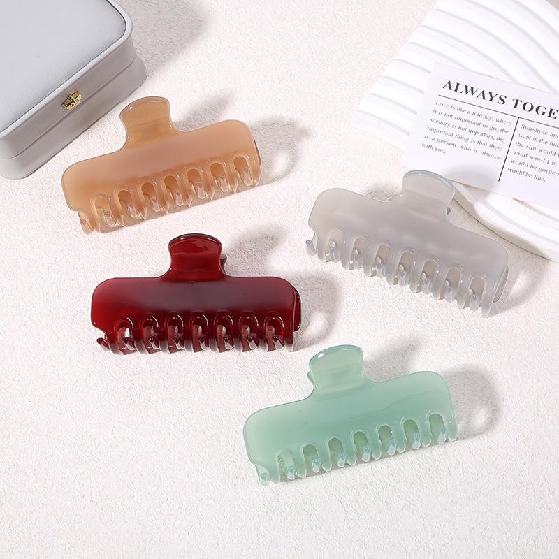 2025 High-End Women's Acetate Shark Hair Claw Clip Hairpin Accessory