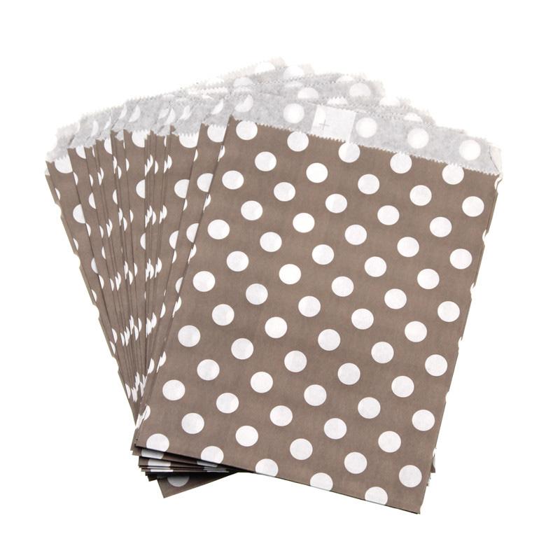 

25pcs Multicolor Paper Bag Food Packaging Bag Guest Gift Bag Wedding Birthday Party Candy Bag Baby Shower Gender Reveal Gift Bag 17.8X12.7cm