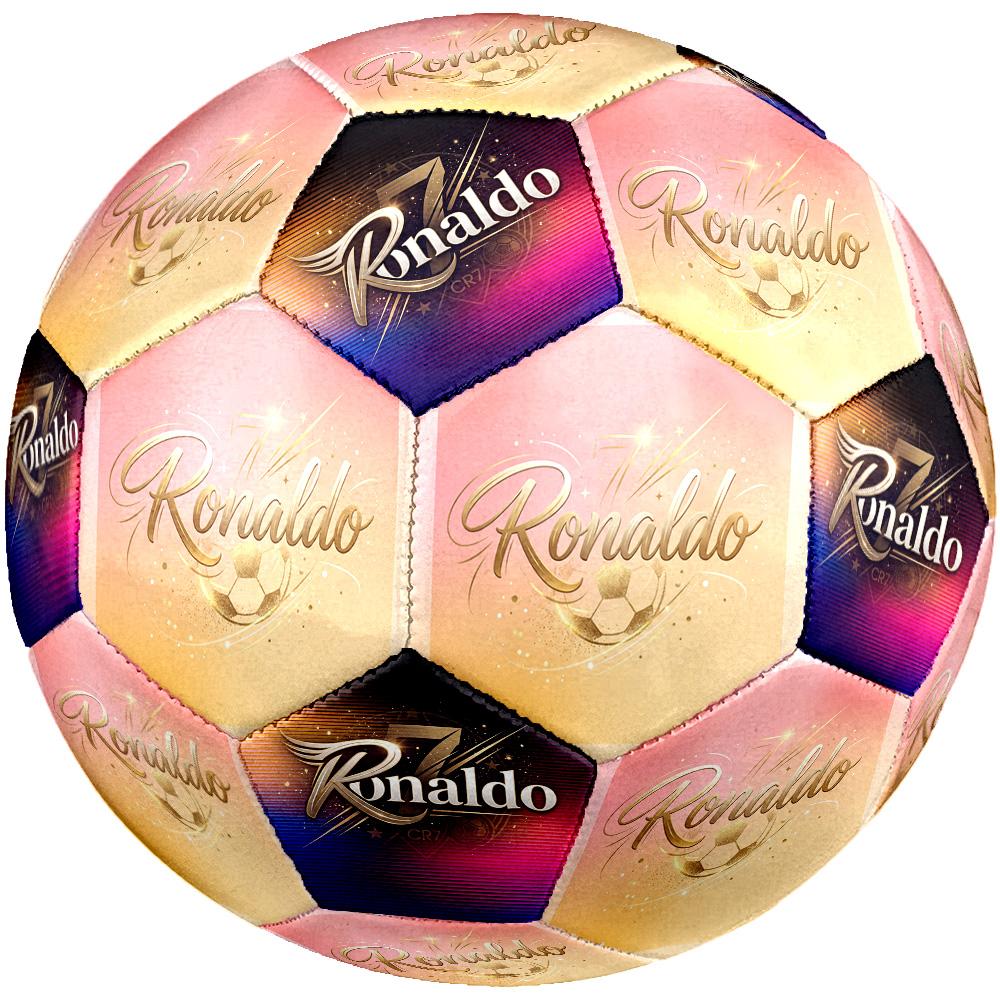 Ronaldo's Legendary Journey Size 5 Soccer Ball Machine-Stitched Indoor/Outdoor Training and Matches Perfect Commemorative Gift for Soccer Lovers